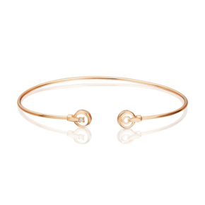 Браслет жесткий из красного золота с бриллиантом 05-0872-00-101-1110