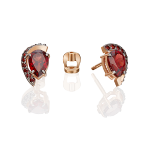 Серьги «Стихия Огня» из красного золота с гранатами 02-5180-00-204-1110