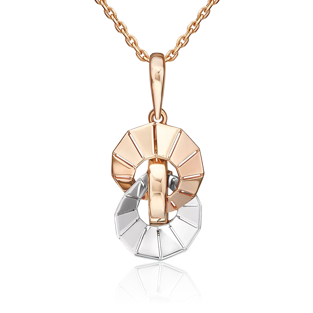 Подвеска из комбинированного золота 03-3541-00-000-1111