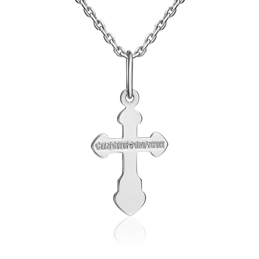 Православный крест из серебра 03-1729-00-000-0200