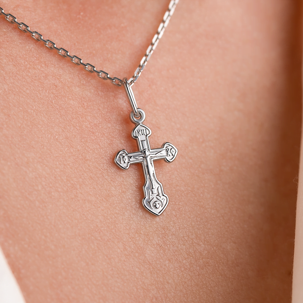 Православный крест из серебра 03-1729-00-000-0200