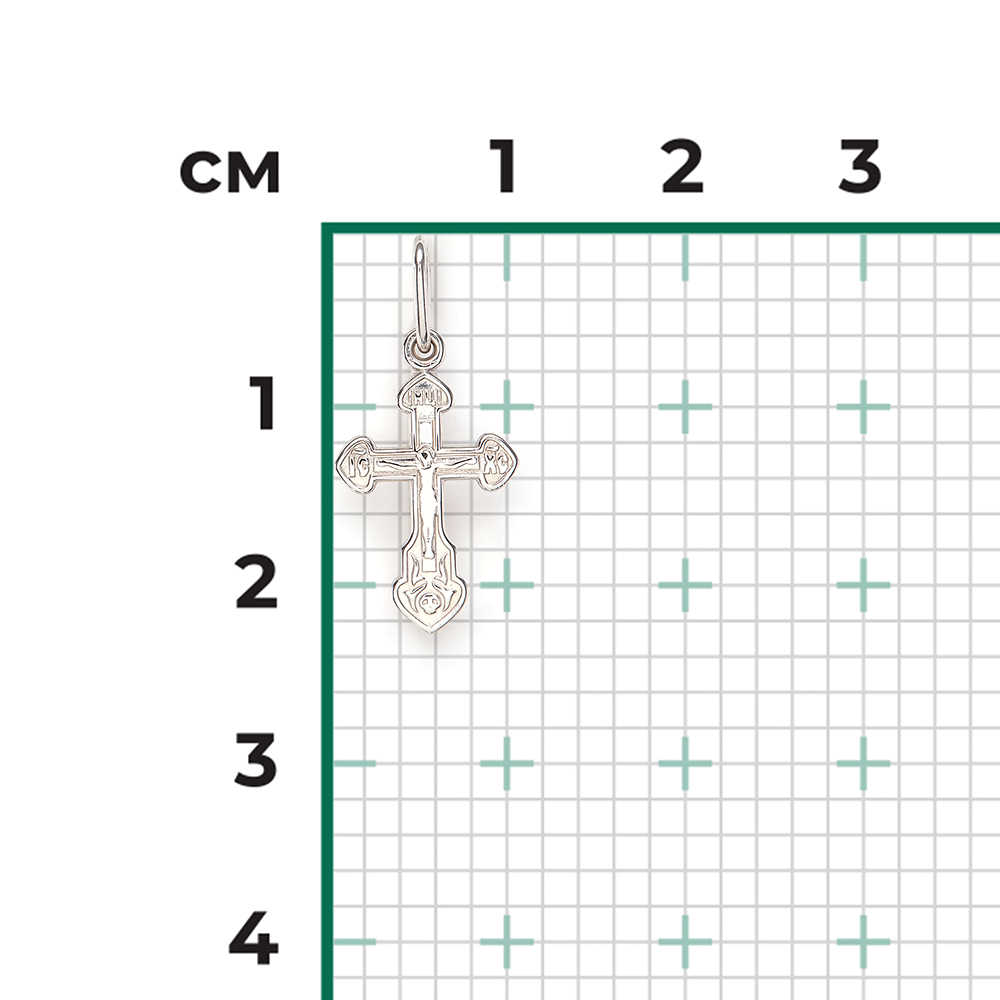 Православный крест из серебра 03-1729-00-000-0200