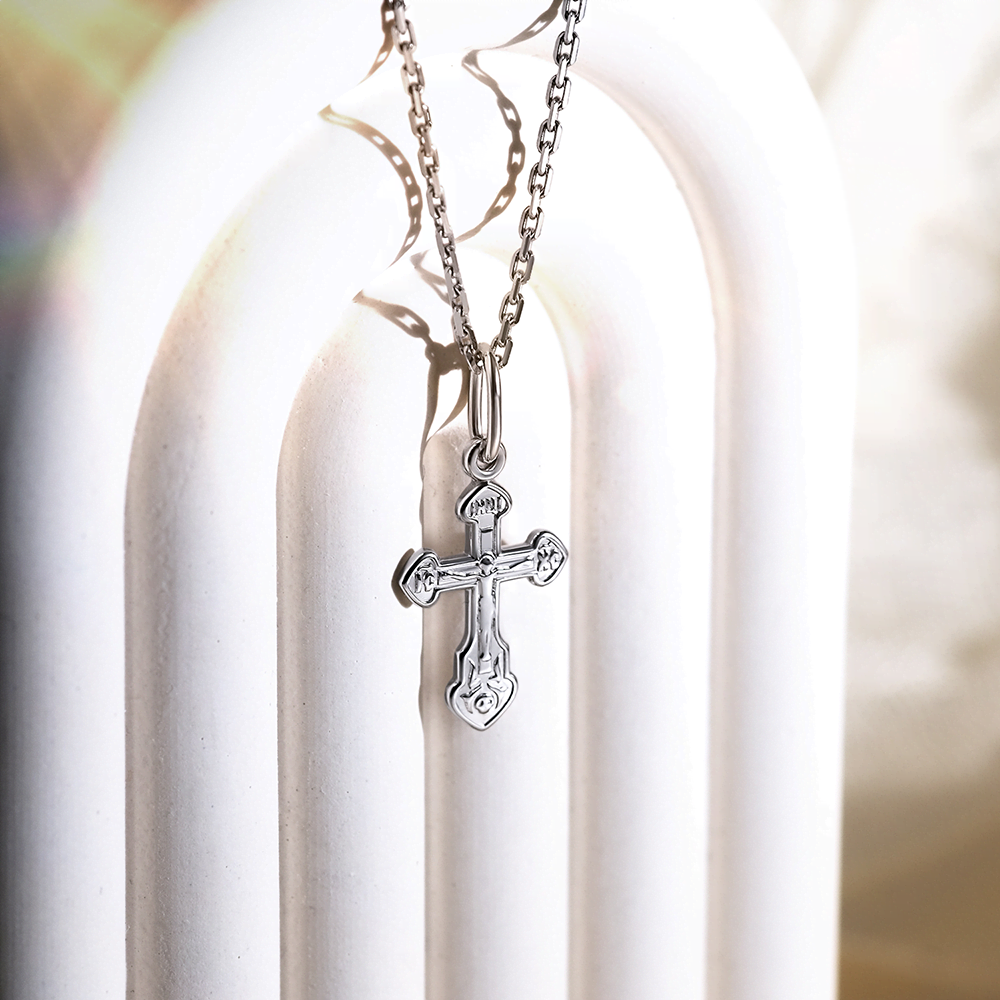 Православный крест из серебра 03-1729-00-000-0200