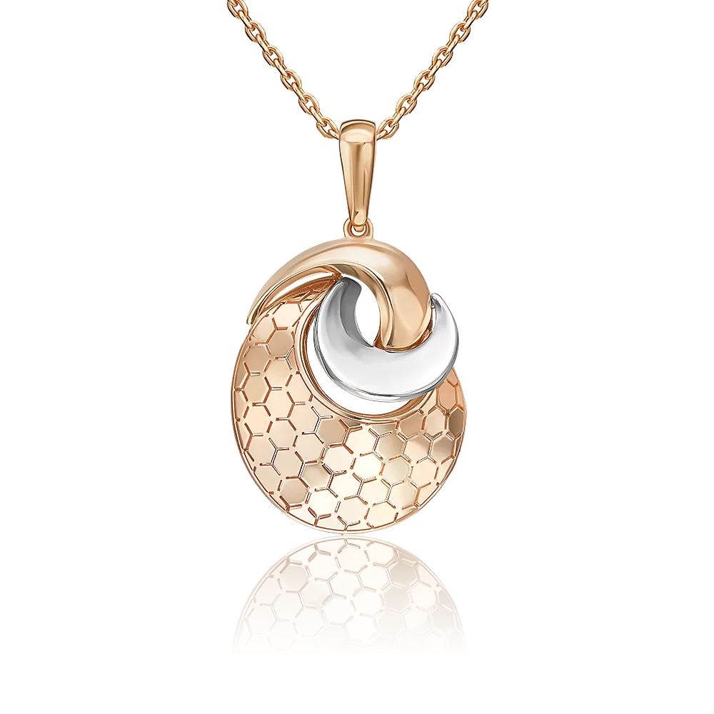 Подвеска из комбинированного золота 03-3480-00-000-1111