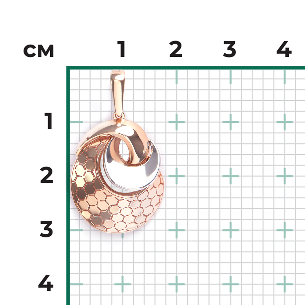 Подвеска из комбинированного золота 03-3480-00-000-1111