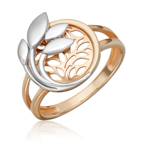 Кольцо «Секрет мудрости» из комбинированного золота 01-5789-00-000-1111