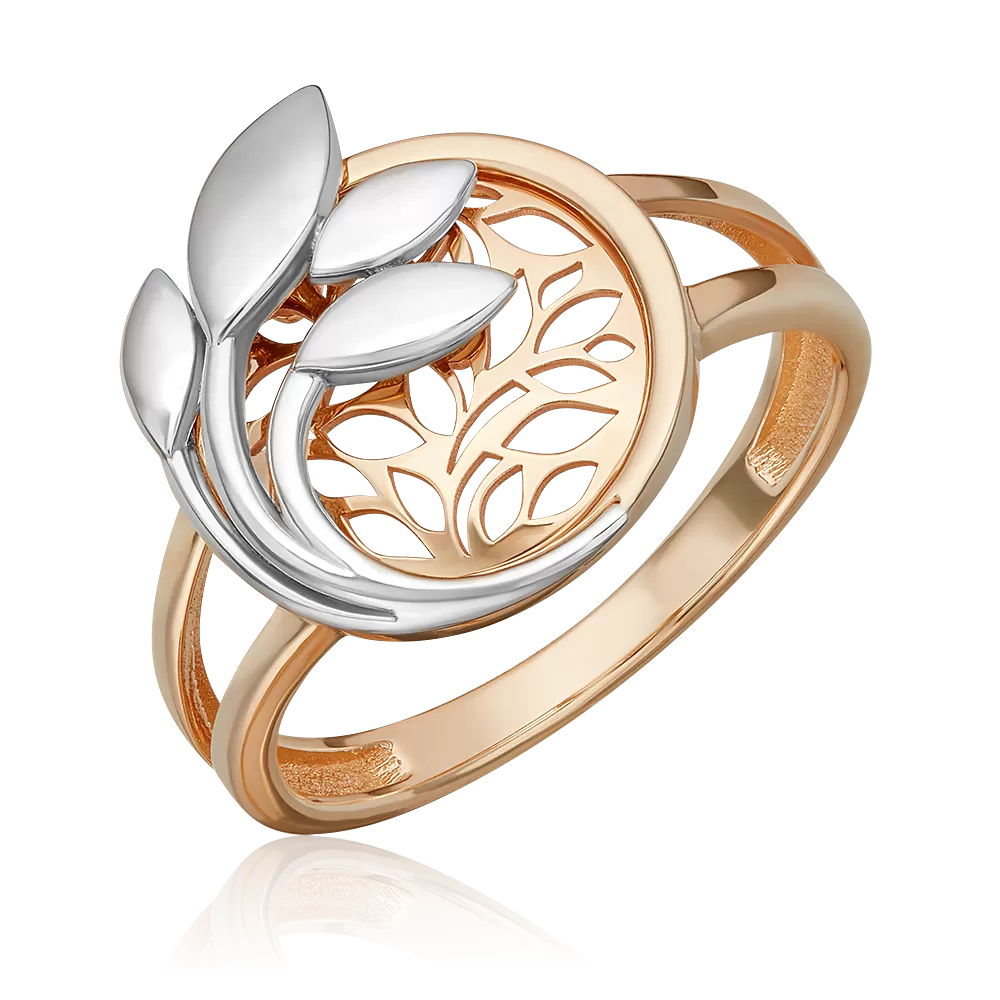 Кольцо «Секрет мудрости» из комбинированного золота 01-5789-00-000-1111