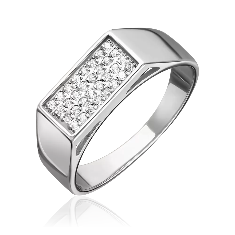 Кольцо из серебра с фианитами 01-2698-00-401-0200