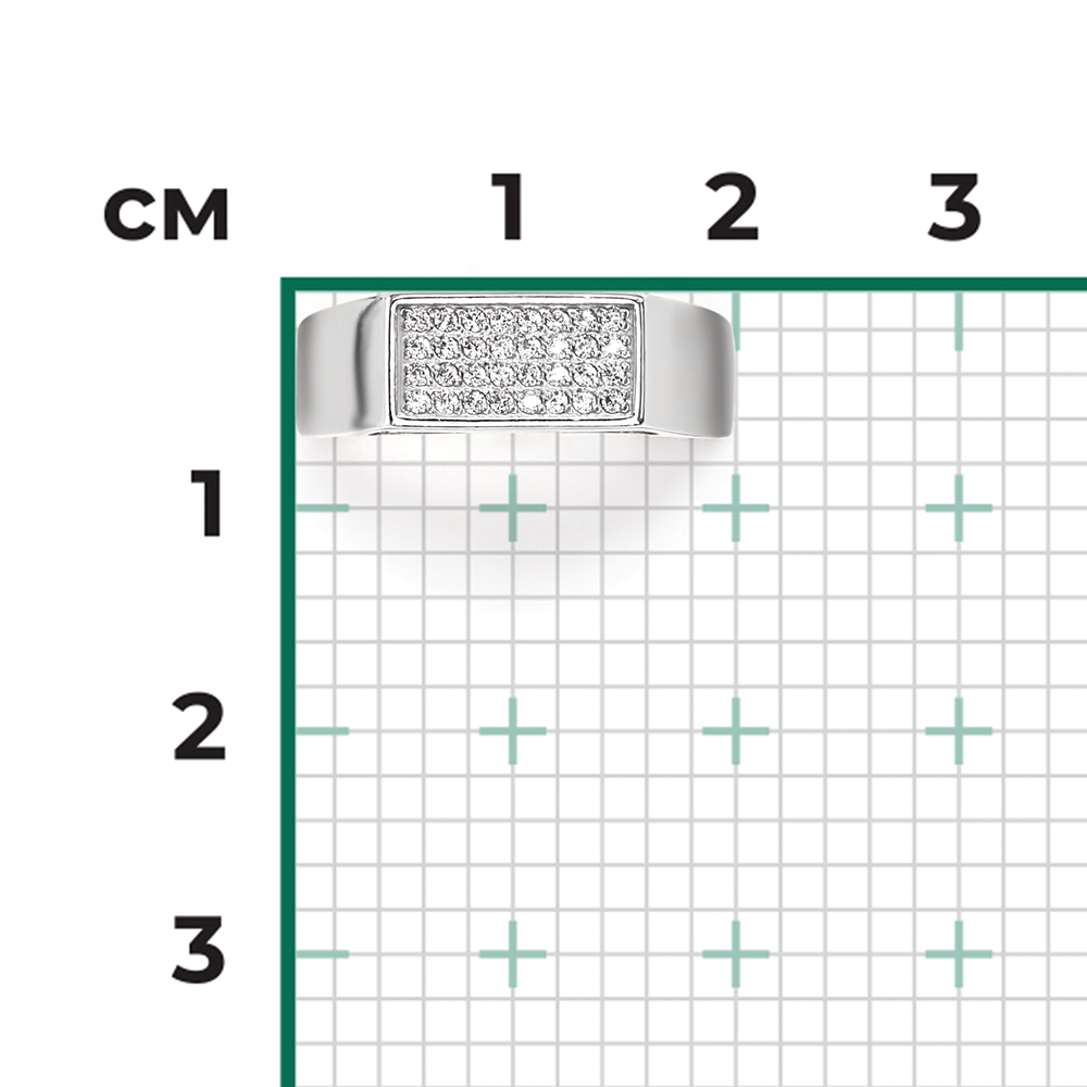 Кольцо из серебра с фианитами 01-2698-00-401-0200