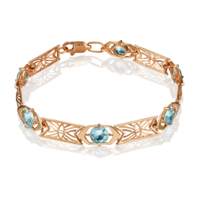 Браслет из красного золота с топазами 05-0535-00-201-1110-46