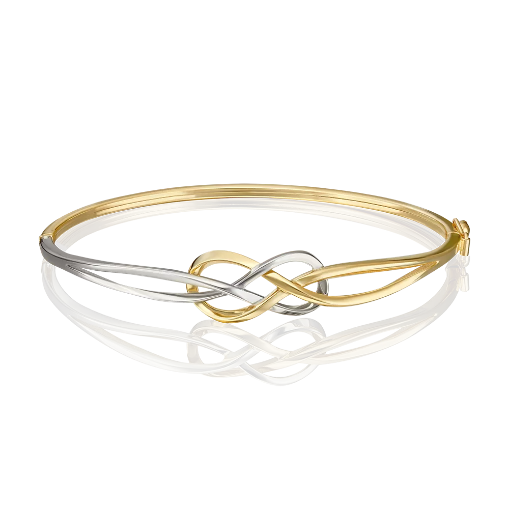 Браслет жесткий из комбинированного золота 05-0638-00-000-1121-42