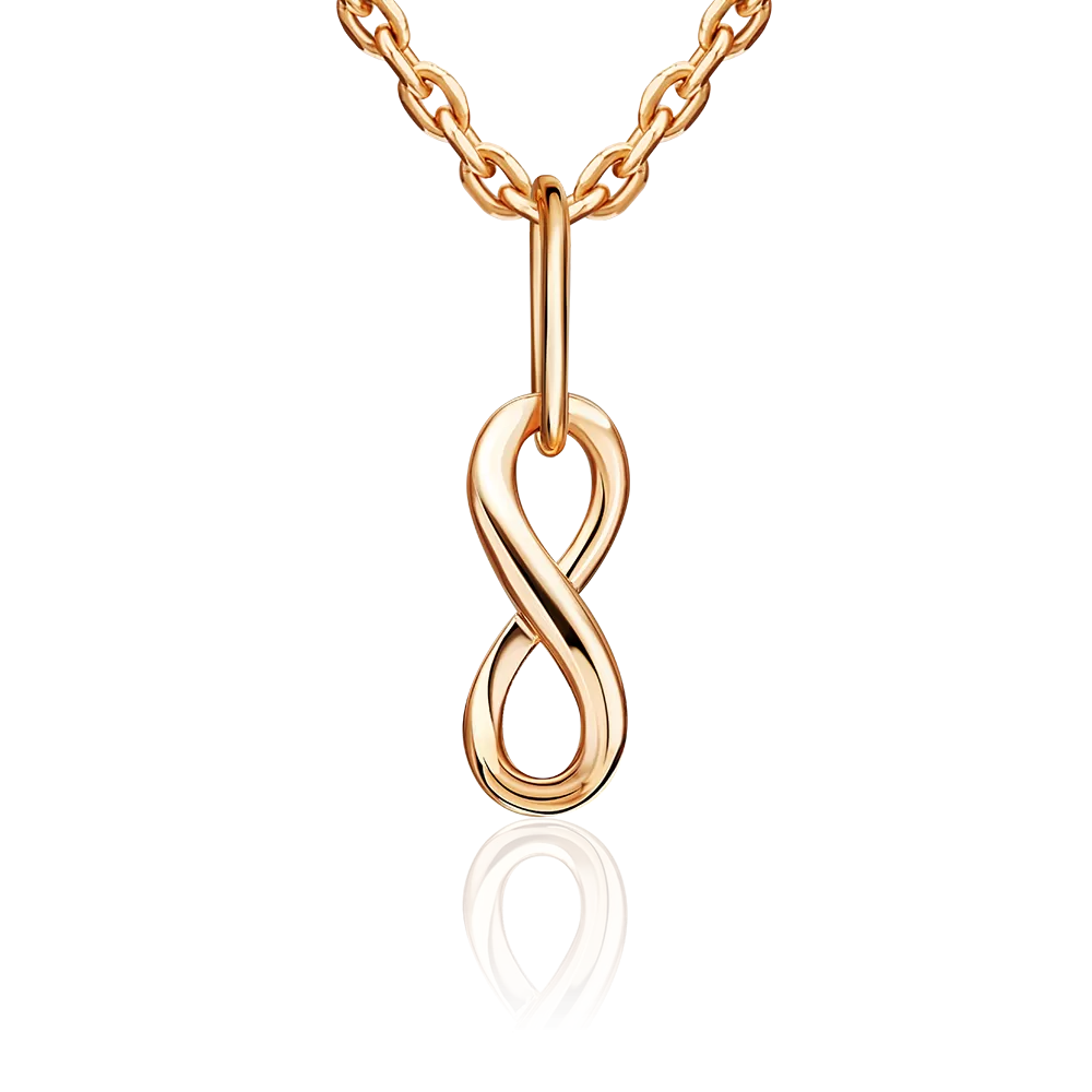 Подвеска «Бесконечность» из красного золота 03-3672-00-000-1110