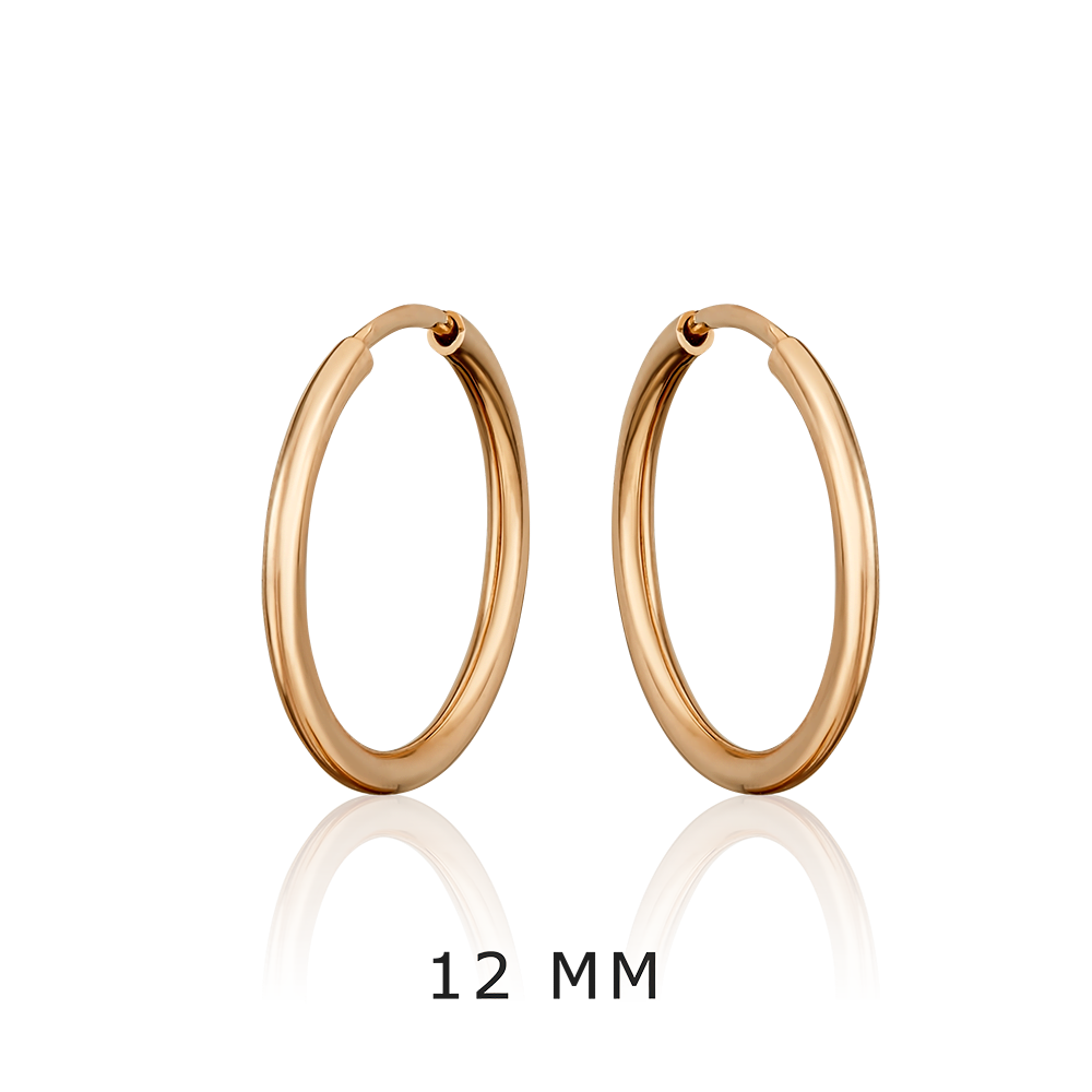 Серьги-конго из красного золота 02-0074-51-000-1110-19