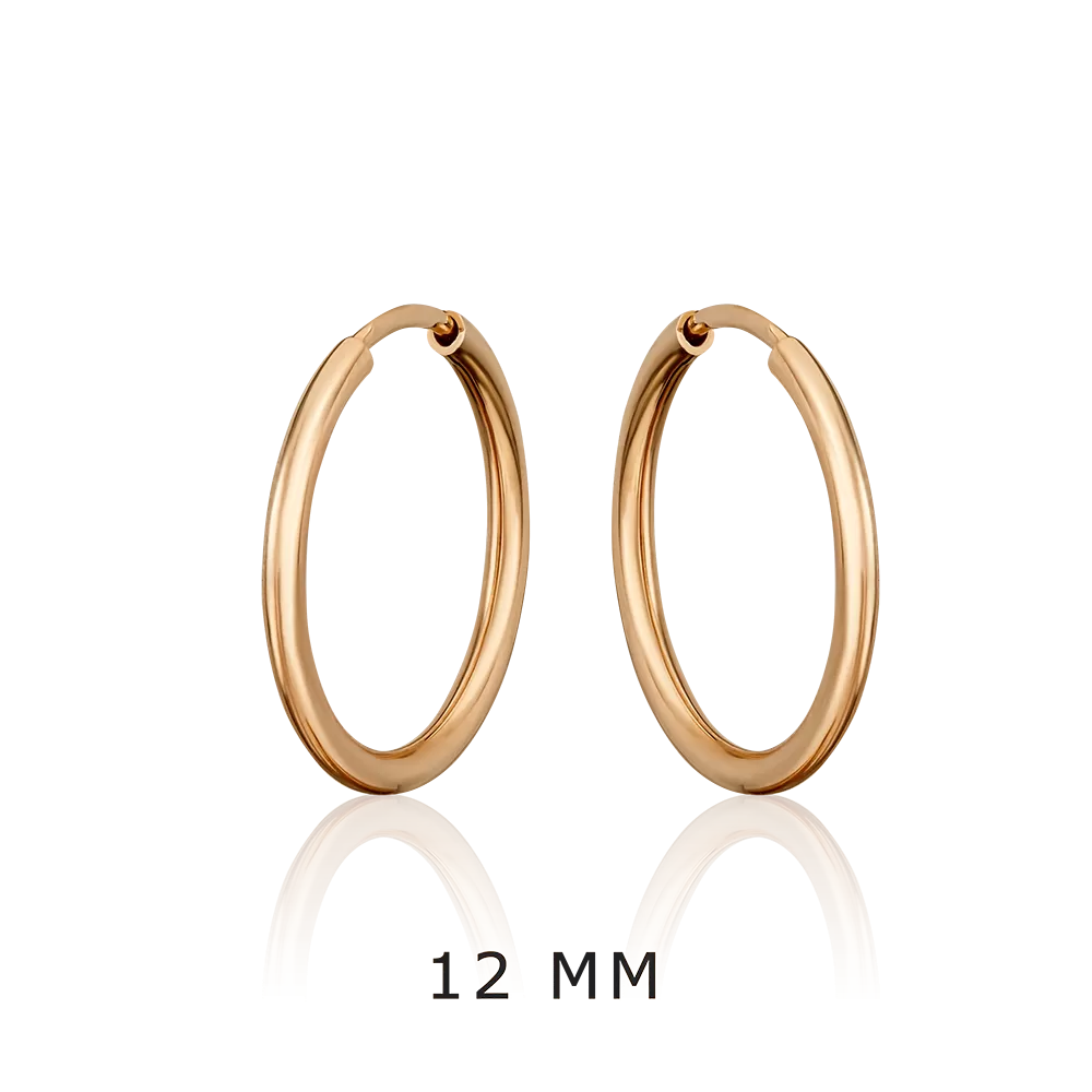 Серьги-конго из красного золота 02-0074-51-000-1110-19