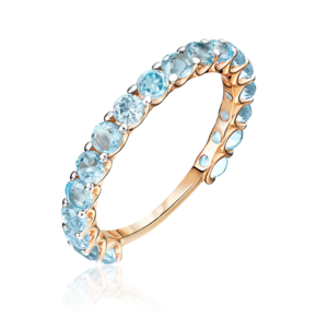 Кольцо из красного золота с топазами 01-5317-00-201-1110-57