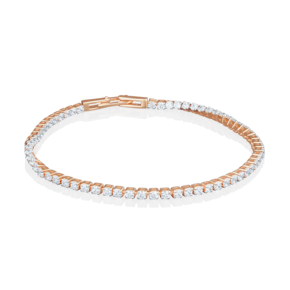 Браслет из красного золота с фианитами 05-0572-00-501-1110-38