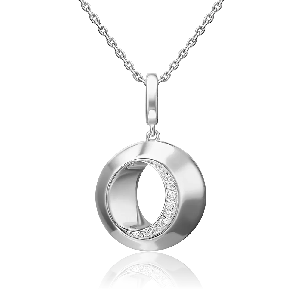Подвеска из серебра с фианитами 03-3402-00-401-0200