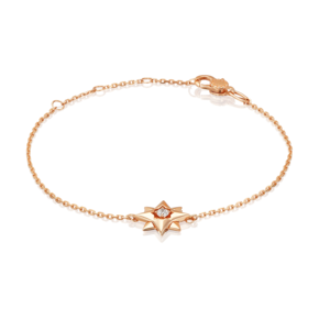 Браслет «Роза ветров» из красного золота с фианитом 05-0859-00-401-1110