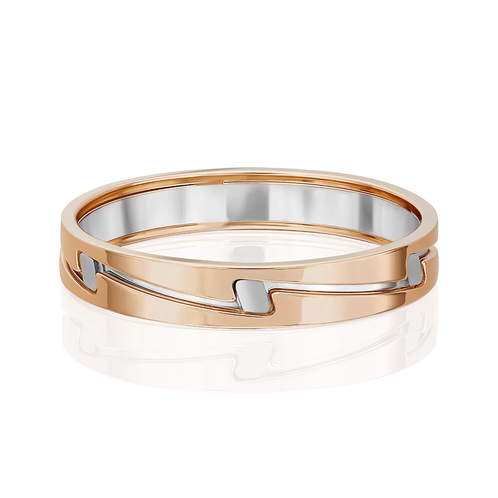 Обручальное кольцо из комбинированного золота 01-5684-00-000-1111