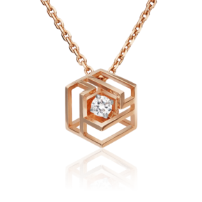 Подвеска из красного золота с фианитом 03-3059-00-401-1110-66