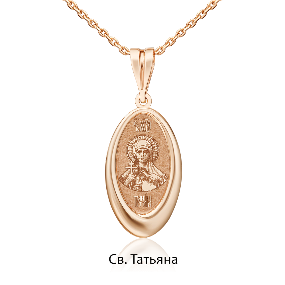 Иконка «Святая Татиана» из красного золота 03-1785-01-000-1110