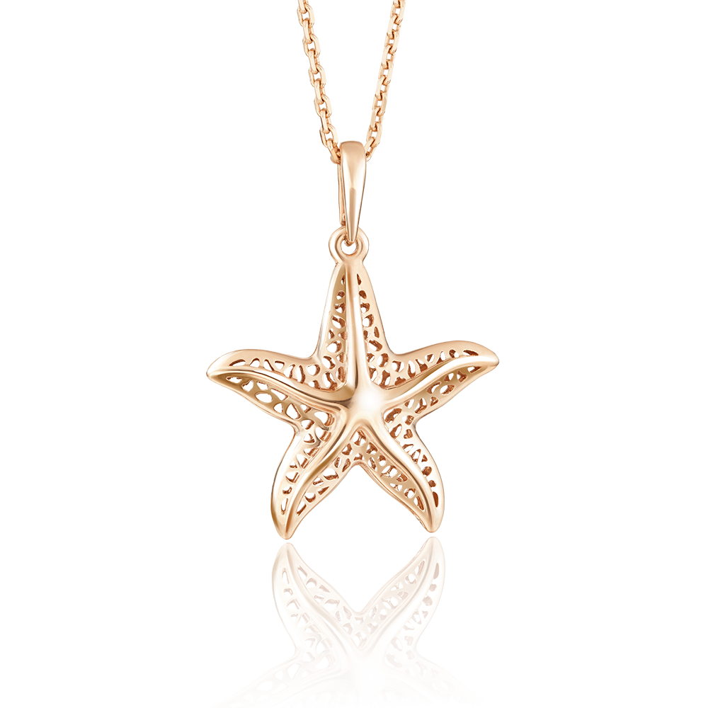 Подвеска «Морская звезда» из красного золота 03-2519-00-000-1110-65