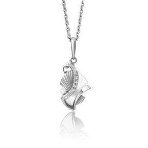 Подвеска из белого золота с фианитами 03-2780-00-401-1120-65