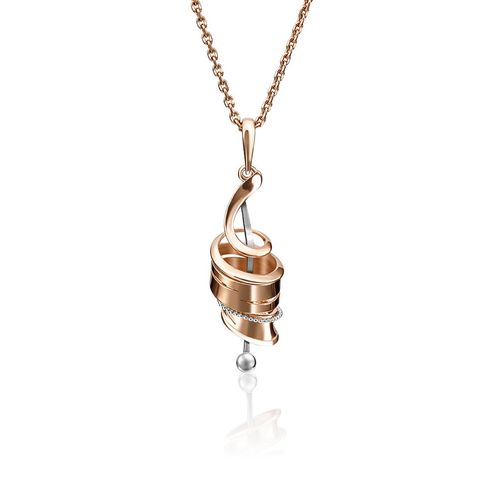 Подвеска из красного золота 03-2789-00-000-1110-48