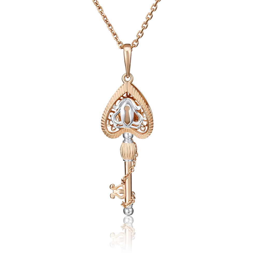 Подвеска «Ключ» из красного золота 03-2836-00-000-1110-48