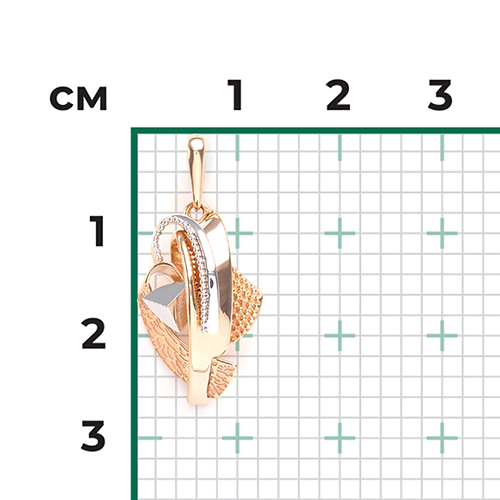 Подвеска из комбинированного золота 03-2851-00-000-1111-66