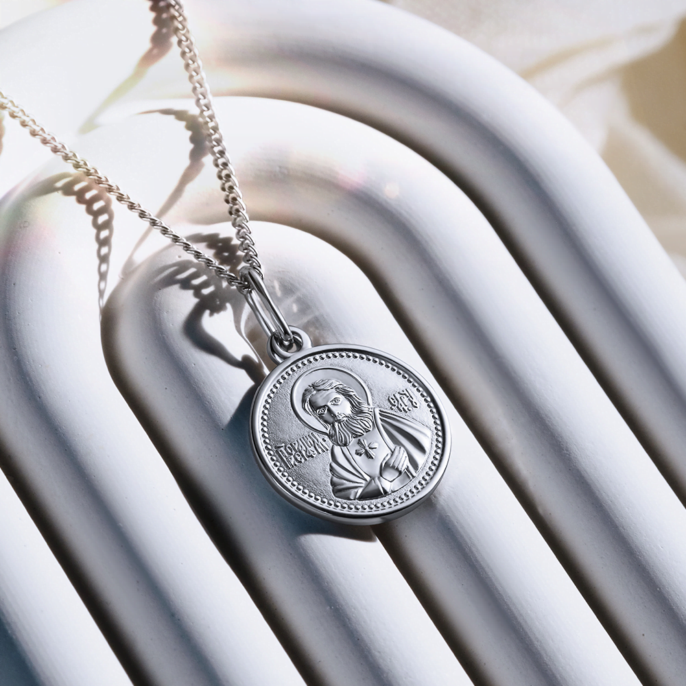 Иконка «Святой преподобный Серафим Саровский» из серебра 03-1777-00-000-0200