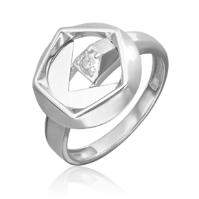 Кольцо из белого золота с натуральным топазом white 01-5623-00-201-1120