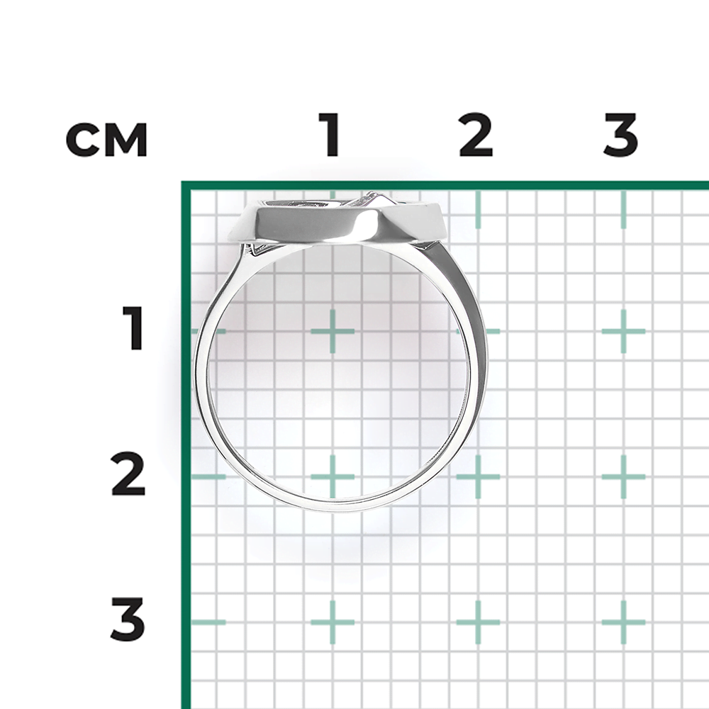 Кольцо из белого золота с натуральным топазом white 01-5623-00-201-1120