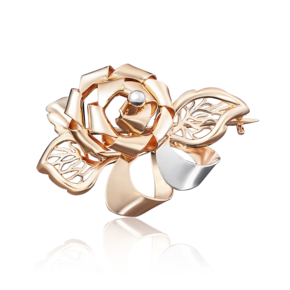 Брошь «Роза» из красного золота 04-0151-00-000-1110-48