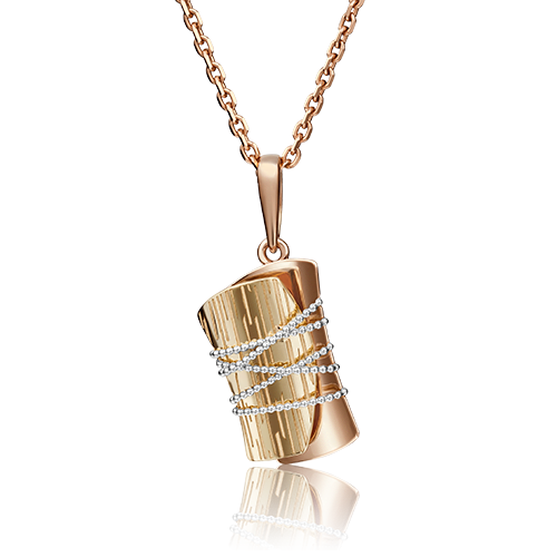 Подвеска из комбинированного золота 03-2831-00-000-1113-48