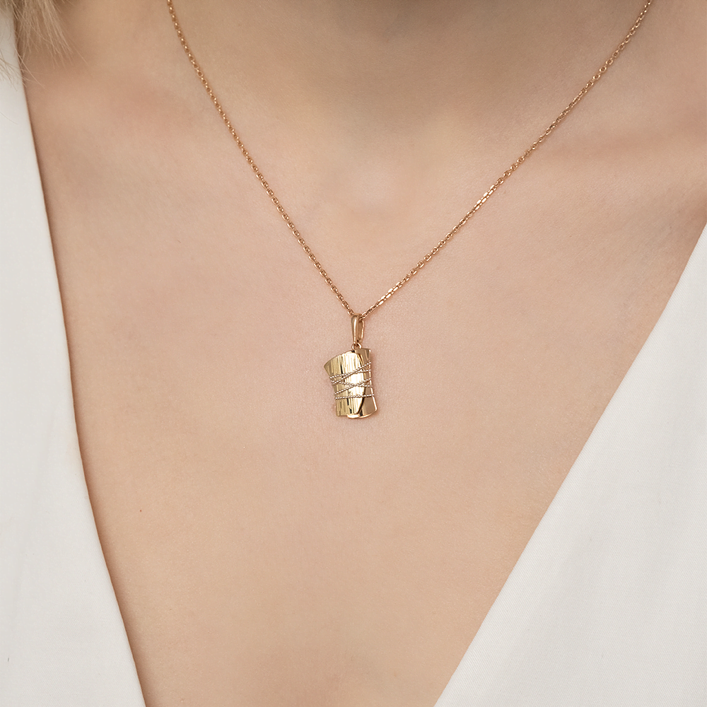 Подвеска из комбинированного золота 03-2831-00-000-1113-48