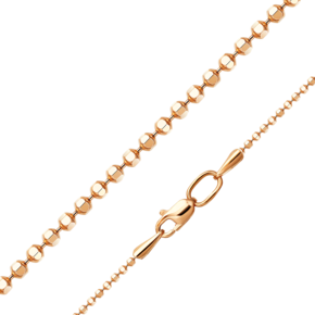 Цепь из красного золота с алмазной гранью (плетение «Шарики») 21-1303-150-1110-17
