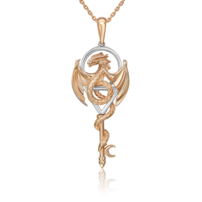 Подвеска «Секрет успеха» из комбинированного золота 03-3507-00-000-1111