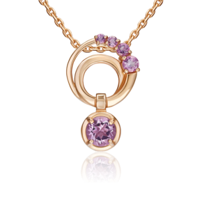 Подвеска из красного золота с аметистами 03-3580-00-203-1110