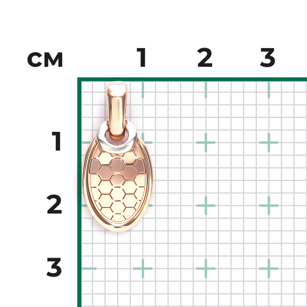 Подвеска из комбинированного золота 03-3476-00-000-1111
