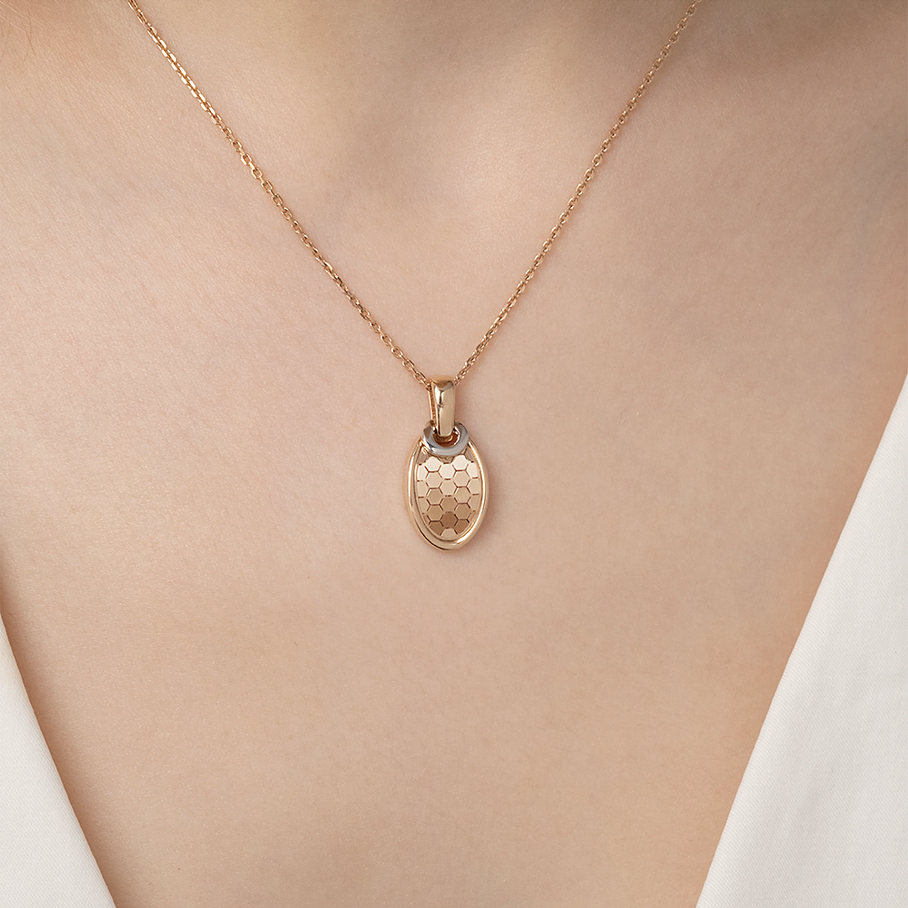 Подвеска из комбинированного золота 03-3476-00-000-1111