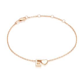 Браслет «Буква Е» из красного золота 05-0858-Е-000-1110