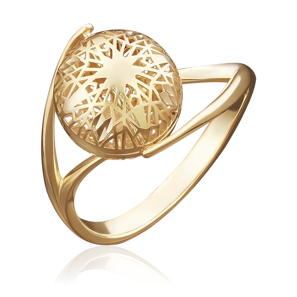 Кольцо из лимонного золота 01-4927-00-000-1130-48