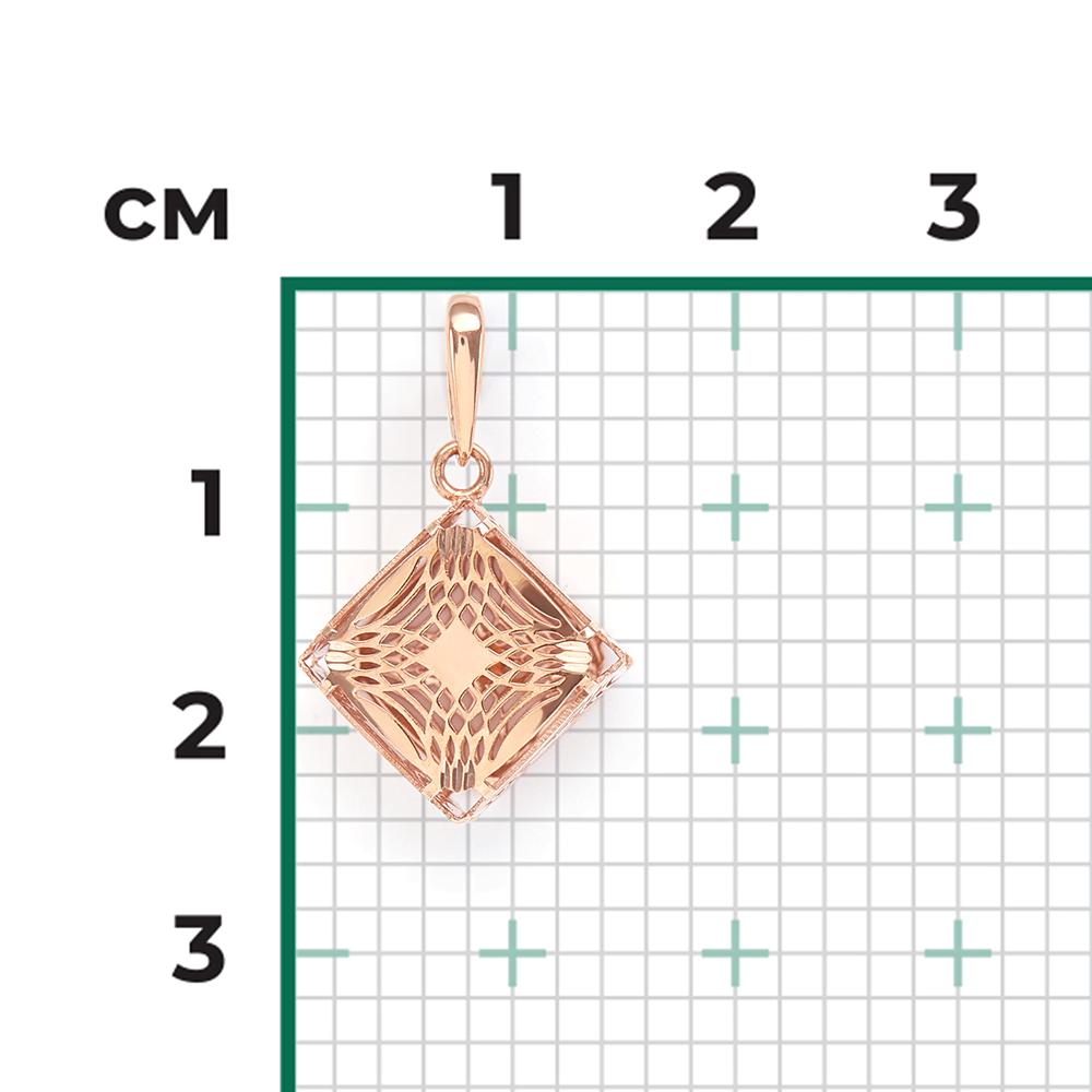 Подвеска из красного золота 03-2601-00-000-1110-48