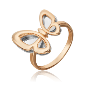 Кольцо «Бабочка. Мгновения красоты» из комбинированного золота 01-5503-00-000-1111