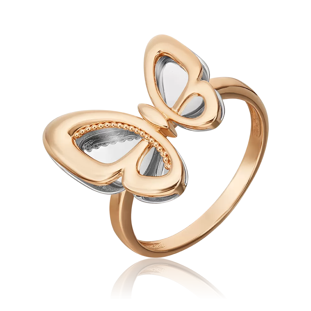Кольцо «Бабочка. Мгновения красоты» из комбинированного золота 01-5503-00-000-1111