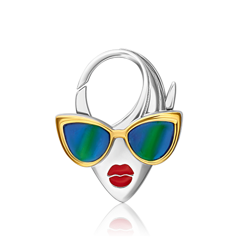 Соул «Девушка в очках» из серебра с эмалью 14-0004-00-000-0200