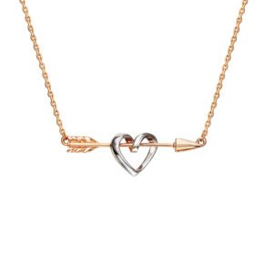 Колье «Пронзённое сердце» из комбинированного золота 07-0264-00-000-1111