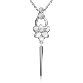 Подвеска из белого золота с бриллиантами 03-3360-00-101-1120