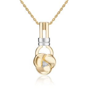 Подвеска из комбинированного золота с бриллиантами 03-3366-00-101-1121